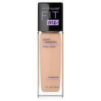 Maybelline Fit Me Dewy + Smooth Liquid Foundation Makeup with SPF 18, Buff Beige, 1 fl. oz.