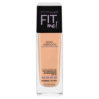 Maybelline New York Fit Me! Dewy + Smooth 230 Natural Buff Foundation, 1 fl oz