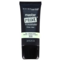 Maybelline New York Master Prime by Facestudio Blur + Redness Control 300 Primer/Base, 1.0 fl oz