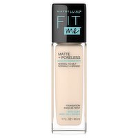 Maybelline New York Fit Me Matte + Poreless 110 Porcelain Foundation, 1 fl oz