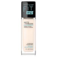 Maybelline New York Fit Me Matte + Poreless 102 Fair Porcelain Foundation, 1 fl oz