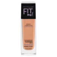 Maybelline New York Fit Me! 322 Warm Honey Octinoxate Sunscreen Foundation, SPF 18, 1 fl oz