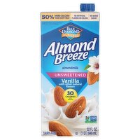 Blue Diamond Almonds Almond Breeze Unsweetened Vanilla Almondmilk, 32 fl oz