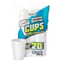 Dart 16 fl oz Insulated Beverage Cups, 20 count