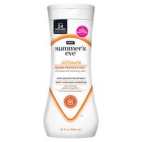 Summer's Eve Ultimate Odor Protection Cleansing Wash with Shea Butter Extract, 15 fl oz, 15 Fluid ounce