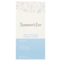 Summer's Eve Extra Cleansing Vinegar & Water Douche, 4.5 fl oz, 2 count