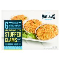 Matlaw's New England Style Large Stuffed Clams, 6 count, 11 oz