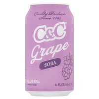 C&C Grape Soda, 12 fl oz