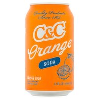 C&C Orange Soda, 12oz