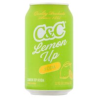 C&C Lemon Up Soda, 12 fl oz