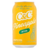 C&C Pineapple Soda, 12oz
