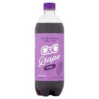 C&C Grape Soda, 24 fl oz