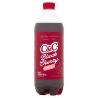 C&C Black Cherry Soda, 24oz