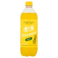 C&C Pineapple Soda, 24 fl oz