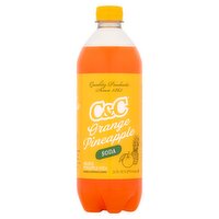 C&C Orange Pineapple Soda, 24 fl oz