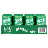 C&C Ginger Ale, 12 count, 12 oz