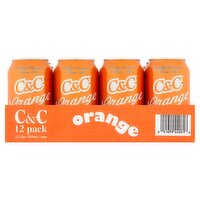 C&C Orange Soda, 12 count, 12 oz