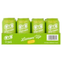 C&C Lemon Up Soda, 12 oz, 12 count