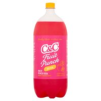 C&C Fruit Punch Soda, 2 Liter