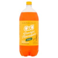 C&C Orange Pineapple Soda, 2 Liter