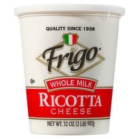 Frigo Whole Milk Ricotta Cheese, 32 oz