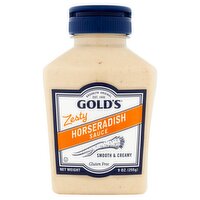 Gold's Zesty Smooth & Creamy Horseradish Sauce, 9 oz, 10 Ounce