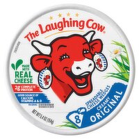 The Laughing Cow Creamy Original Spreadable Cheese Wedges, 8 count, 5.4 oz, 5.4 Ounce