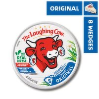 The Laughing Cow Creamy Original Spreadable Cheese Wedges, 8 count, 5.4 oz