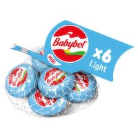 Babybel Light Mini Semisoft Cheese, 6 count, 4.2 oz, 4.2 Ounce