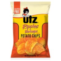 Utz Ripples Gluten Free Barbeque Flavored Potato Chips, 2.75 oz