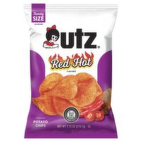 Utz Red Hot Flavored Potato Chips Family Size, 7.75 oz, 7.75 Ounce