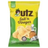 Utz Salt'n Vinegar Potato Chips Family Size, 7.75 oz