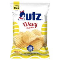 Utz Wavy Original Potato Chips Family Size, 7.75 oz