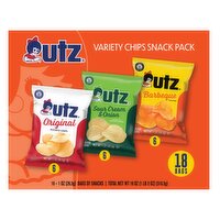 Utz Variety Chips Snack Pack, 1 oz, 18 count, 18 Ounce