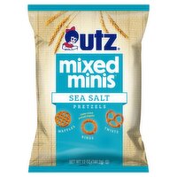 Utz Mixed Minis Sea Salt Pretzels, 12 oz, 12 Ounce