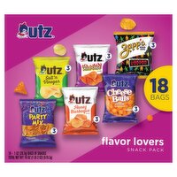 Utz Flavor Lovers Snack Pack, 1 oz, 18 count