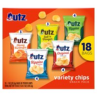 Utz Variety Potato Chips Snack Pack, 1 oz, 18 count