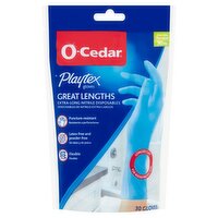 O-Cedar Playtex Great Lengths Extra-Long Nitrile Disposables Gloves, 30 count