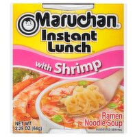 Maruchan Instant Lunch Ramen Noodle Soup with Shrimp, 2.25 oz, 2.25 Ounce