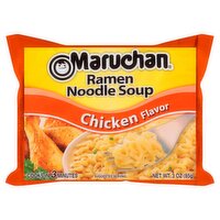 Maruchan Chicken Flavor Ramen Noodle Soup, 3 oz, 3 Ounce