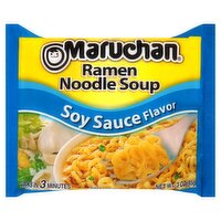 Maruchan Soy Sauce Flavor Ramen Noodle Soup, 3 oz, 3 Ounce