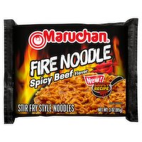 Maruchan Spicy Beef Flavor Stir Fry Style Noodles, 3 oz