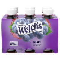 Welch's Grape Flavored Juice Drink, 10 fl oz, 6 count, 60 Fluid ounce