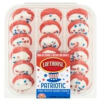 Lofthouse Patriotic Mini Frosted Sugar Cookies, 9.4 oz
