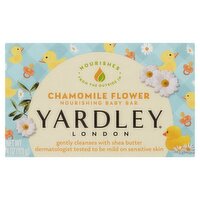 Yardley London Chamomile Flower Nourishing Baby Bar, 4 oz