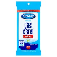 Sprayway Glass Cleaner Wipes, 20 count