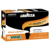 Lavazza Gran Aroma Light Roast Ground Coffee K-Cup Pods, 0.41 oz, 10 count