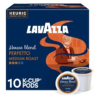 Lavazza House Blend Perfetto Medium Roast Ground Coffee K-Cup Pods, 0.41 oz, 10 count