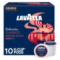 Lavazza Dolcevita Classico Medium Roast Ground Coffee K-Cup Pods, 0.41 oz, 10 count, 4.1 Ounce