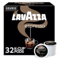 Lavazza Espresso Ground Coffee K-Cup Pods, 0.41 oz, 32 count